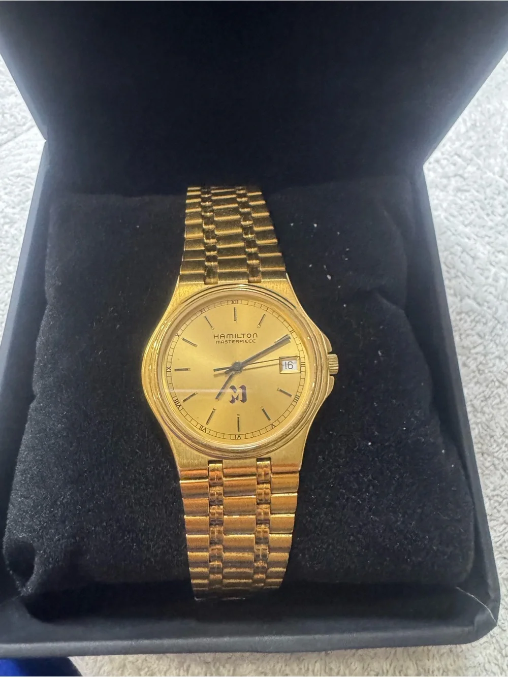 #176 Hamilton Gold-Tone Men's Watch with Daters